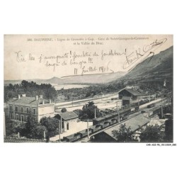 CAR-ADIP8-0518-38 - ligne de grenoble a gap - gare de saint-georges-de-commiers et la vallée du drac