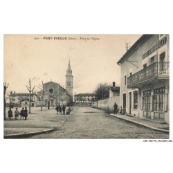 CAR-ADIP9-0586-38 - PONT-EVEQUE - place de l'église