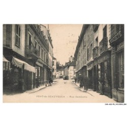 CAR-ADIP9-0597-38 - PONT-DE-BEAUVOISIN - rue gambetta