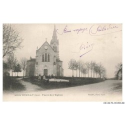 CAR-ADIP9-0589-38 - MONTFERAT - place de l'église