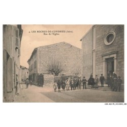 CAR-ADIP9-0609-38 - LES ROCHES-DE-CONDRIEU - rue de l'église