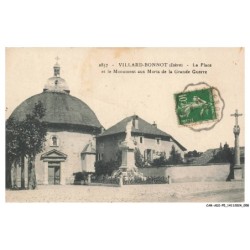 CAR-ADIP5-0294-38 - VILLARD-BONNOT - la place et le monument aux morts de la grande guerre