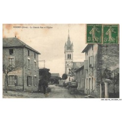 CAR-ADIP6-0384-38 - SICCIEU - la grande rue et l'église