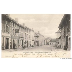 CAR-ADIP6-0361-38 - LA FRETTE - place de la mairie - route de lyon
