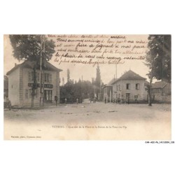 CAR-ADIP6-0392-38 - VEYRINS - quartier de la place et la route de la tour-du-pin