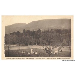 CAR-ADIP6-0393-38 - VAULNAVEYS - le vernon - pension de famille - la prairie - l'allée - la chaine de belledonne