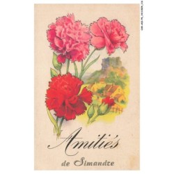 CAR-ADIP6-0386-38 - SIMANDRE - fleurs - le chateau