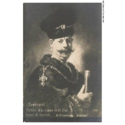 CAR-ADRP13-0670-PEINTRES - portrait d'un homme coiffé d'un bonnet de fourrure