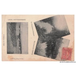 CAR-AFZP5-0240-40 - LEON pittoresque - Le couvent d'uchet - Un coin de l'etang - L'islère en été