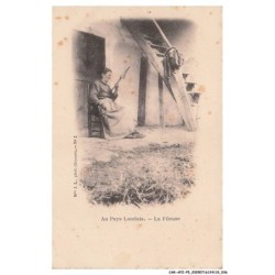 CAR-AFZP5-0253-40 - Au pays LANDAIS - La fileuse