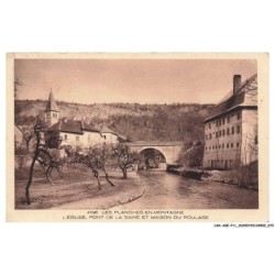 CAR-AGEP11-0696-39 - Les Planches-en-Montagne - L'eglise - Pont de la saine et maison du roulage