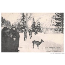CAR-AGEP12-0769-39 - MOREZ - Sousl la neige - Capture d'un chevreuil vivant près le viaduc de l'evalude