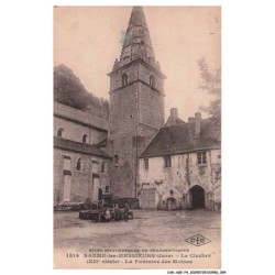 CAR-AGEP4-0244-39  - Sites Pittoresques de Franche-Comté - Baume-les-Messieurs - Le clochers - La fontaine des moines