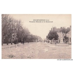 CAR-AGEP5-0291-39 - CHAMPAGNOLE - Fontaine blanche et le bouleveard