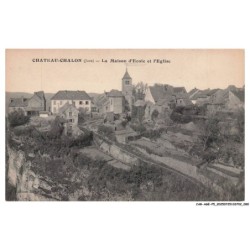CAR-AGEP5-0302-39 - CHATEAU-CHALON - La maison d'ecole et l'eglise