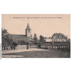 CAR-AGEP7-0434-39 - DOMBLANS - Eglise et prespytère - Vue prise de la cour du chateau - Vendue en etat