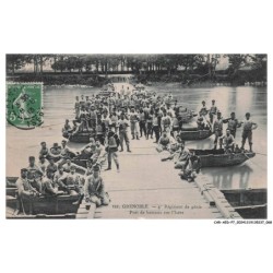 CAR-AEDP7-0434-39 - GRENOBLE - 4e régiment de génie - Pont de bateaux sur l'isère