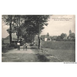 CAR-ADNP8-0531-38 - ANDELOT-EN-MONTAGNE - Route de salins et l'église