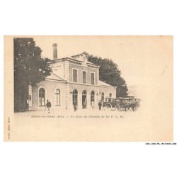 CAR-ADNP8-0501-38 - SALINS-LES-BAINS - La gare du chemin de fer p-l-m
