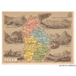 CAR-ACWP16-1084-39 - Département du JURA  - Carte