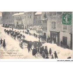 CAR-AAWP4-39-0327 - MOREZ - Le chase-neige dans la grande-rue