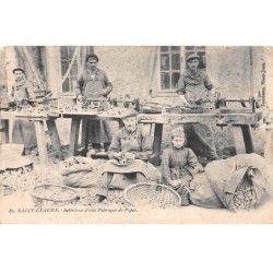 39 - Saint Claude - SAN20488 - Intérieur d'une Fabrique de Pipes - Métiers