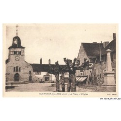 CAR-ADGP8-0452-39 - CLAIRVEAUX-LES-LACS - La place et L'Eglise