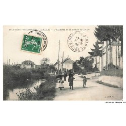 CAR-ABVP2-0158-90 - Frontière franco-suisse - DELLE - L'allaine et la route de delle