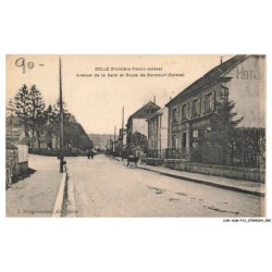 CAR-ACMP13-1025-90 - DELLE - Avenue de la gare et route de Boncourt