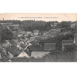 90 .n°106629 . beaucourt .l usine et les chateaux .vue generale .