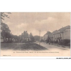 CAR-ABDP11-90-1072 - DELLE - FRONTIERE FRANCO-SUISSE - UN COIN DE LA GARE ET ROUTE DE BONCOURT