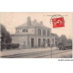 CAR-ABGP6-0587-50 - TORIGNI-SUR-VIRE - la gare - train