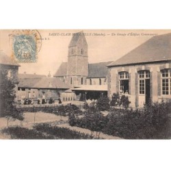 50-AM22135.Saint Clair sur l'Elle.Un groupe d'édifices communaux