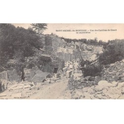 50-AM22140.Saint Michel de Montjoie.Carrière de granit en exploitation.Mine