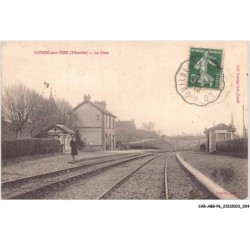 CAR-ABGP6-0575-50 - CONDE-SUR-VIRE - la gare - vendue en etat