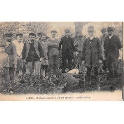 50-AM22068.Cerisy.N°16.Chasse à courre à la forêt de Cerisy.Après l'Hallali