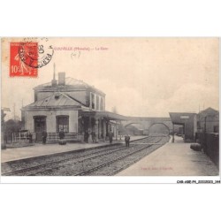 CAR-ABEP4-0358-50 - COUVILLE - La gare