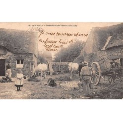 50 - DONVILLE - SAN57044 - Intérieur d'une Ferme normande - Agriculture