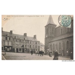 CAR-ACMP6-0495-50 - LE HAYE-PESNEL - L'Eglise et la place