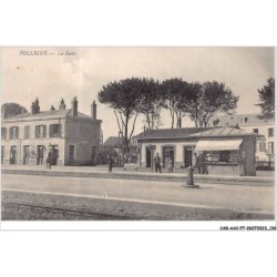 CAR-AACP7-50-0612 - FOLLIGNY - la gare - Carte decollee vendue en l'etat