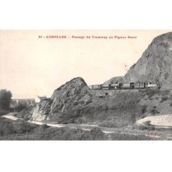 50-AM22061.Carolles.N°85.Passage du tramway au Pignon Butor.Train