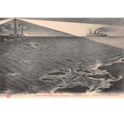 50 . n° 201260  .  GATTEVILLE  .  LE PHARE , LA NUIT