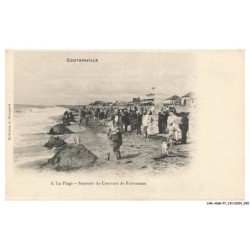 CAR-ADMP7-0481-50 - COUTAINVILLE - La plage - Souvenir du concours de forteresses