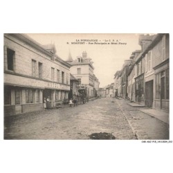 CAR-ADJP15-0804-50 - MONFORT - La normandie - Rue principale et hotel fleury