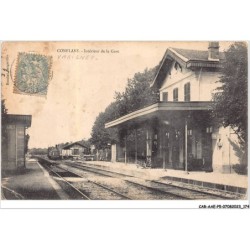 CAR-AAEP5-70-0485 - CONFLANS - interieur de la gare - Train