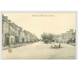 50.CERISY LA FORET.PLACE DU MARCHE.BOUCHERIE