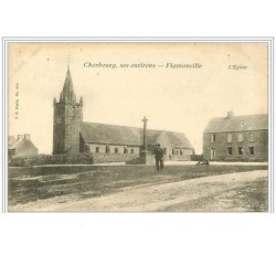 50.FLAMANVILLE.L'EGLISE.C HERBOURG, SES ENVIRONS
