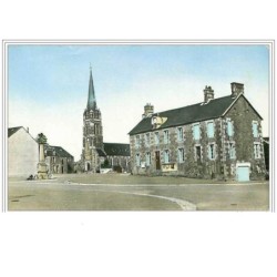 50.GER.LA MAIRIE.L'EGLISE.CPSM