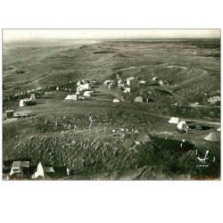 50.GOUVILLE SUR MER.n°51.LE CAMPING.CPSM.EN AVION AU DESSUS DE....