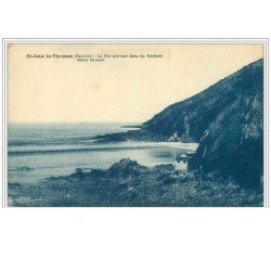 50.SAINT JEAN LE THOMAS.LA MER ARRIVANT DANS LES ROCHERS